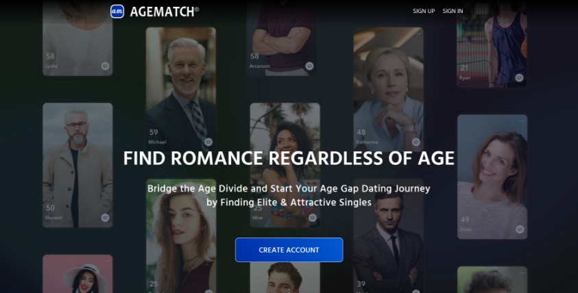 agematch.com dating site homepage