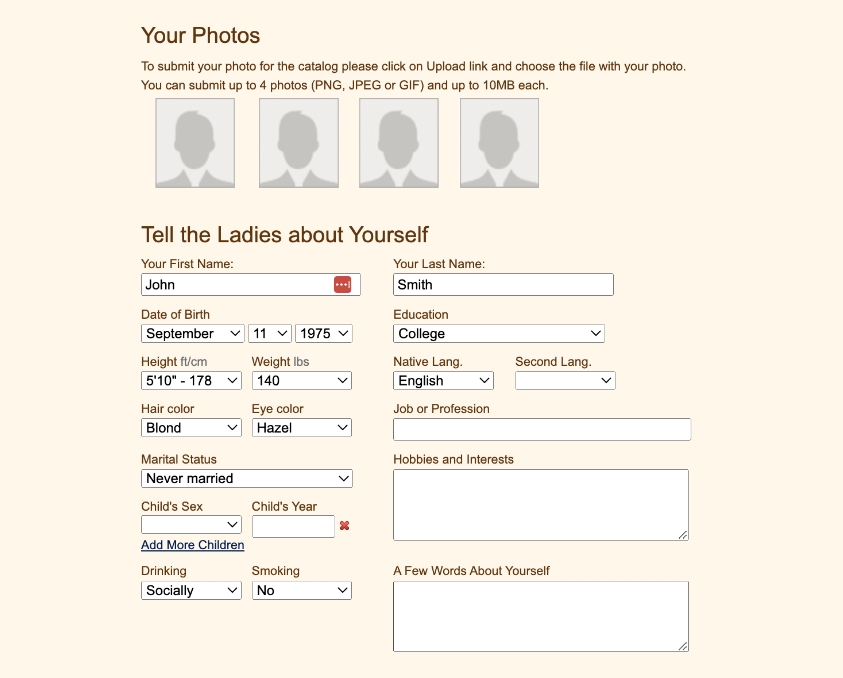 asian date dating site about yourself profile completion