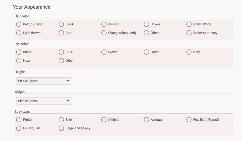 bbwcupid dating site registration process your appearance