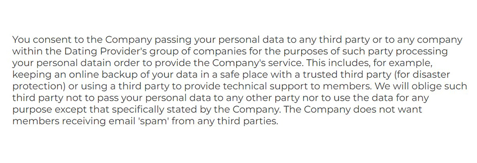 love and friends dating site third party policy excerpt.