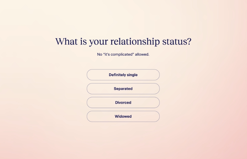 Match.com dating site registration process