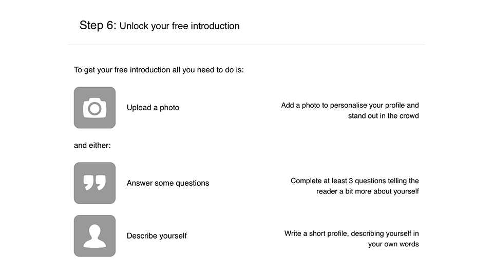 Older Dating Company Dating Site Registration Process Step 6