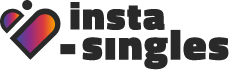 Insta-Singles home, Online Dating Site, Company Name Logo